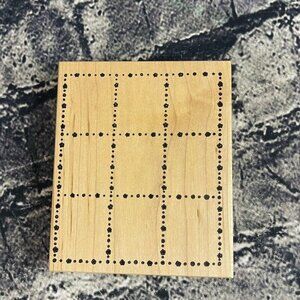 Northwoods 9 OPENING BORDER Wood Mount Rubber Stamp